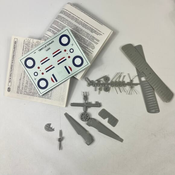 Airfix Sopwith 2F1 Camel 1918 1/72 Scale Model Kit Vtg Aircraft Series 1 Open - Picture 5 of 5